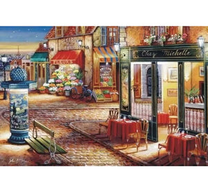 A Quiet Street Corner Wooden 1000 Piece Jigsaw Puzzle Toy For Adults and Kids