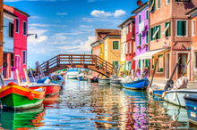 Burano Island Wooden 1000 Piece Jigsaw Puzzle Toy For Adults and Kids