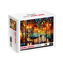 Rainy Night Lover Wooden 1000 Piece Jigsaw Puzzle Toy For Adults and Kids
