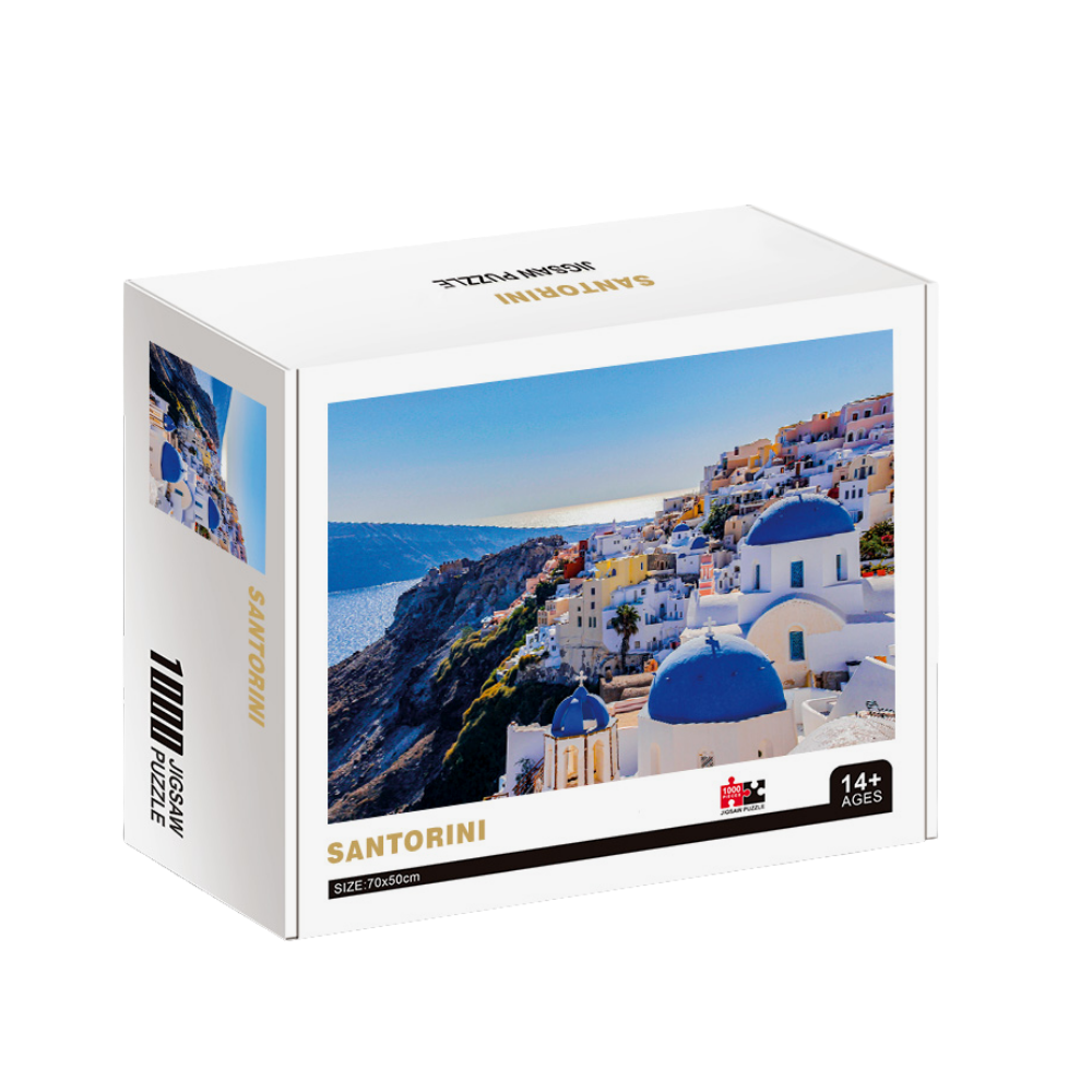 Santorini Wooden 1000 Piece Jigsaw Puzzle Toy For Adults and Kids
