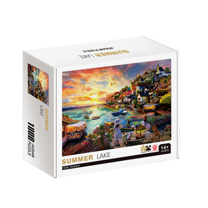 Summer Lake Wooden 1000 Piece Jigsaw Puzzle Toy For Adults and Kids