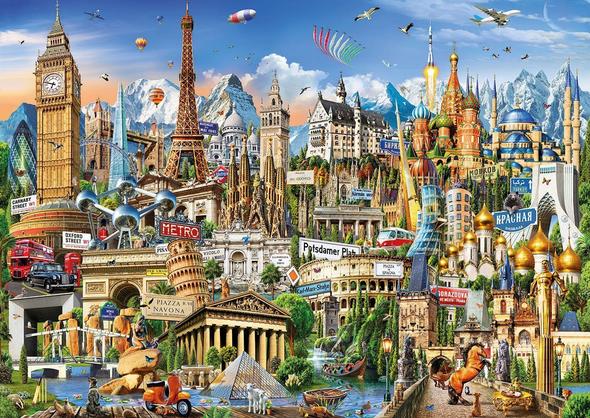 World Architectural Monument Wooden 1000 Piece Jigsaw Puzzle Toy For Adults and Kids