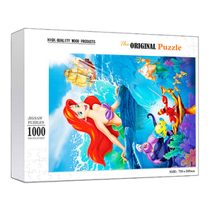 The Little Mermaid Wooden 1000 Piece Jigsaw Puzzle Toy For Adults and Kids
