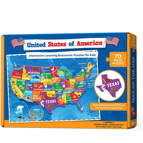 50 States With Capitals Map Puzzle