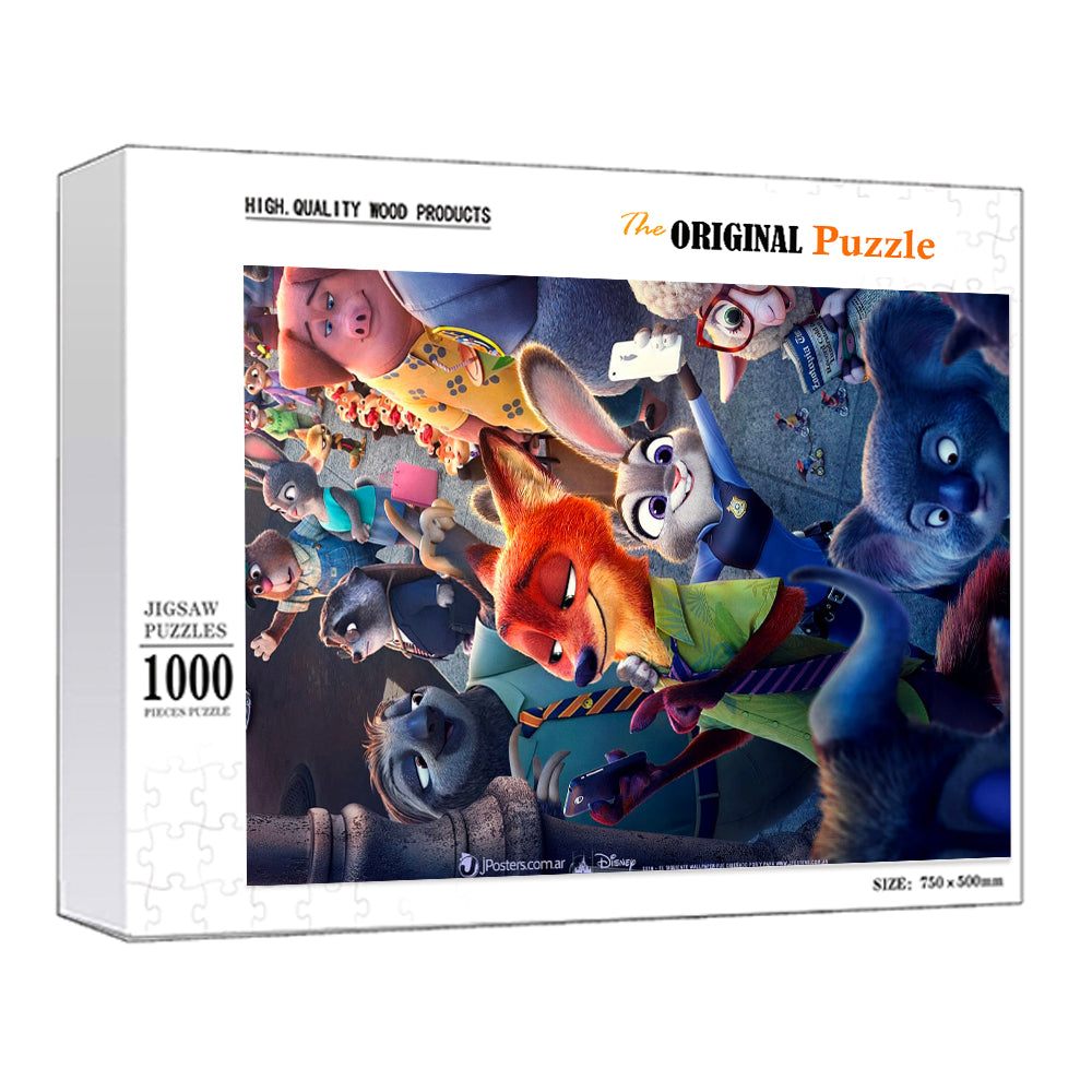 Zootopia Wooden 1000 Piece Jigsaw Puzzle Toy For Adults and Kids