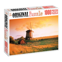 Windmill Landscape Wooden 1000 Piece Jigsaw Puzzle Toy For Adults and Kids