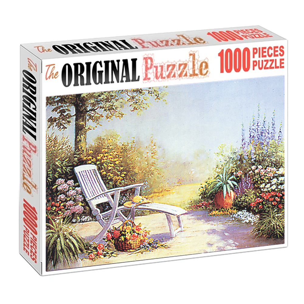 Garden Bench 1000 Piece Jigsaw Puzzle Toy For Adults and Kids