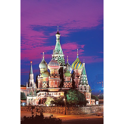 St. Basil's Cathedral Wooden 1000 Piece Jigsaw Puzzle Toy For Adults and Kids