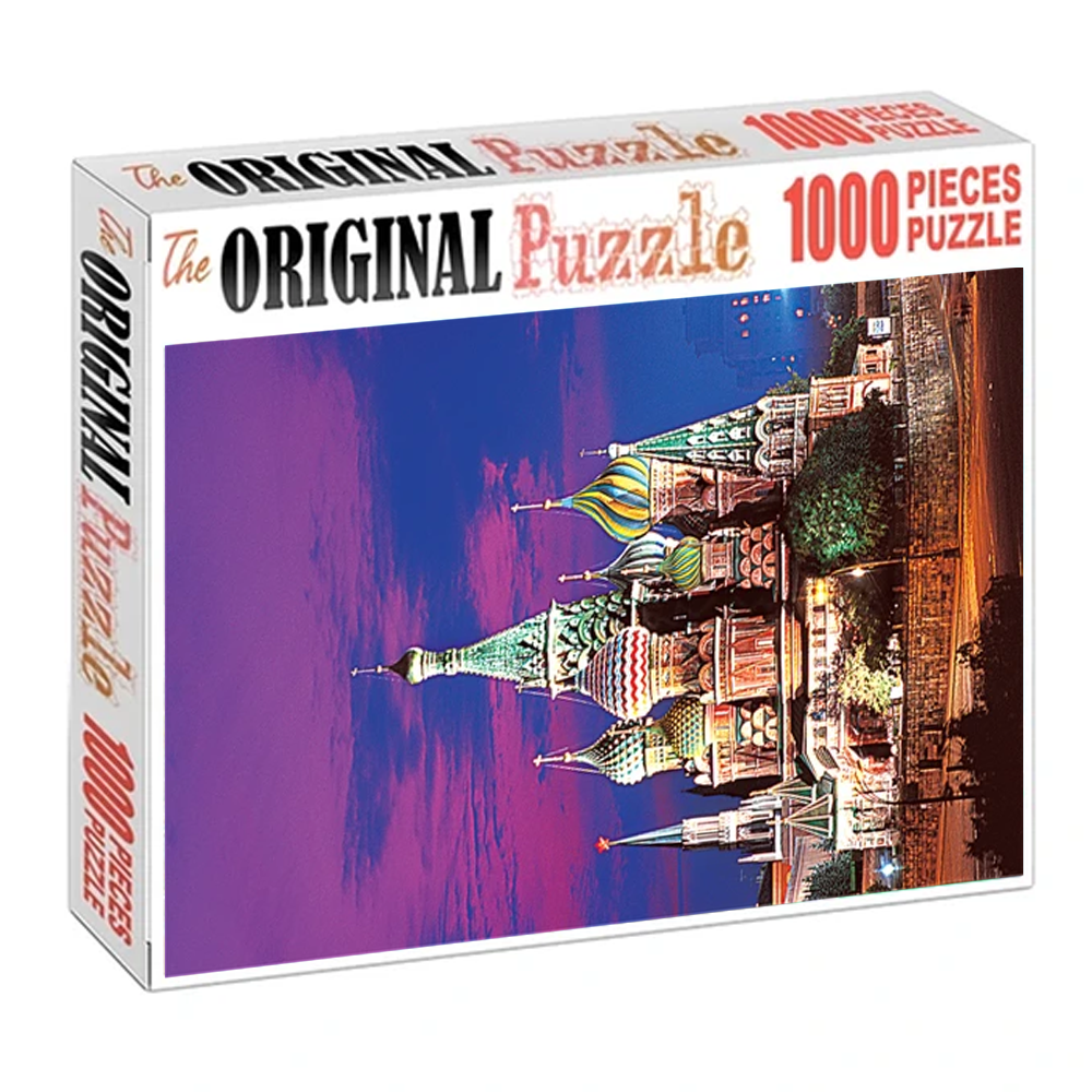 St. Basil's Cathedral Wooden 1000 Piece Jigsaw Puzzle Toy For Adults and Kids