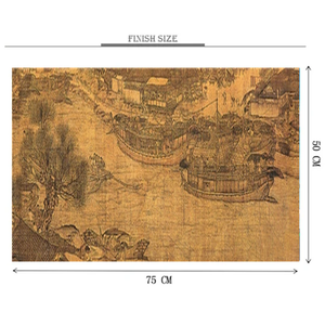 Ancient Painting Of Chinese Port Wooden 950 Piece Jigsaw Puzzle Toy For Adults and Kids