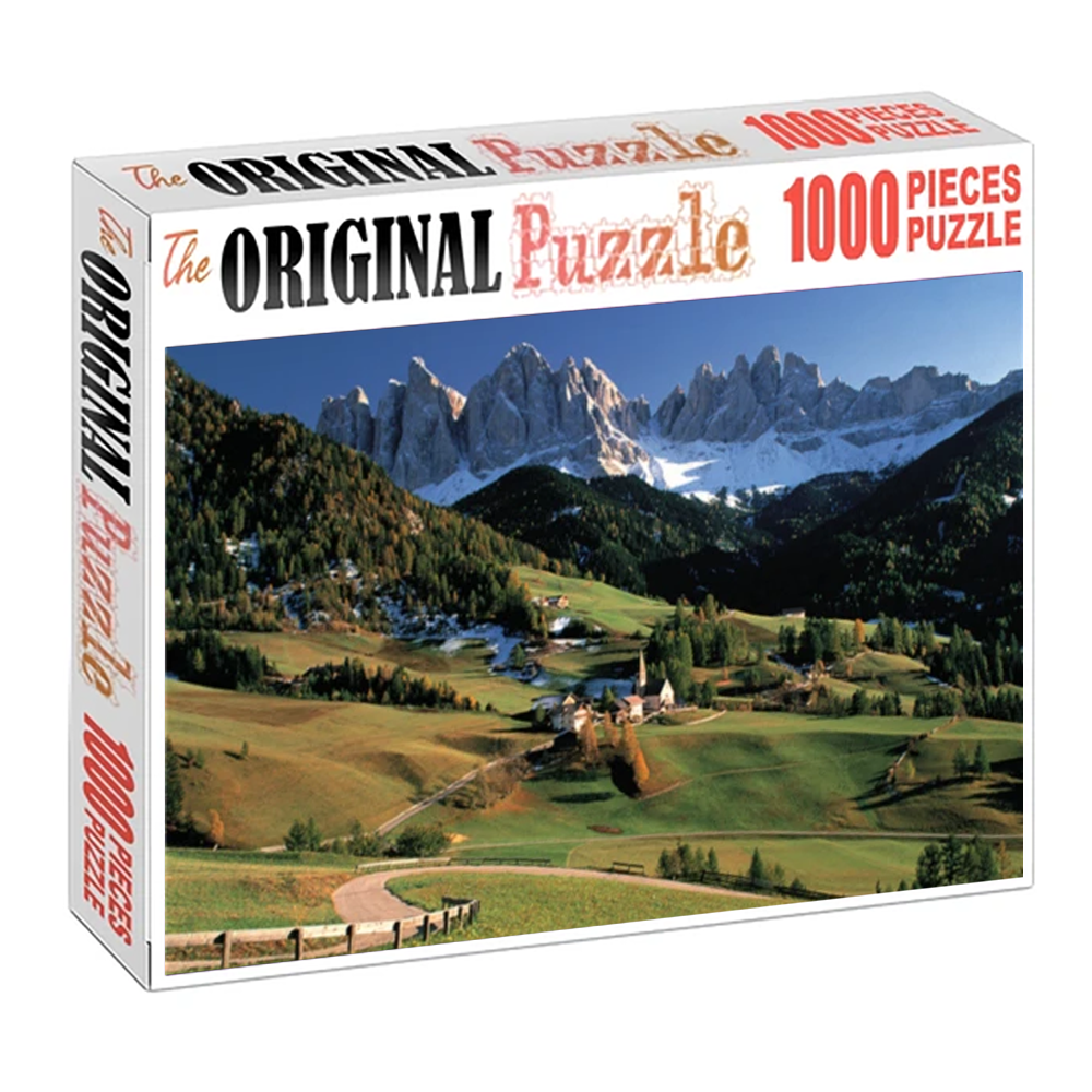 Italian Valley Wooden 1000 Piece Jigsaw Puzzle Toy For Adults and Kids