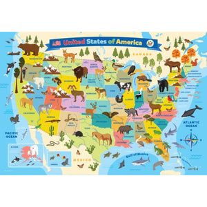 Illustrated Map Of United States Puzzle