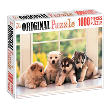Little Puppies Wooden 1000 Piece Jigsaw Puzzle Toy For Adults and Kids