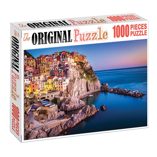 Cinque Terre Wooden 1000 Piece Jigsaw Puzzle Toy For Adults and Kids