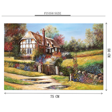 Charming Cottage Wooden 1000 Piece Jigsaw Puzzle Toy For Adults and Kids