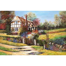 Charming Cottage Wooden 1000 Piece Jigsaw Puzzle Toy For Adults and Kids