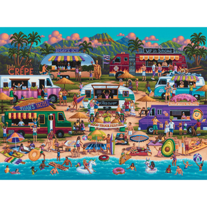 Hawaiian Food Truck Festival 1000 Piece Jigsaw Puzzle