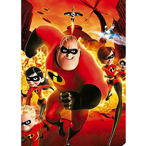 The Incredibles Wooden 1000 Piece Jigsaw Puzzle Toy For Adults and Kids