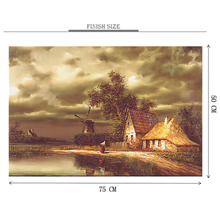 Evening Lakefront 1000 Piece Jigsaw Puzzle Toy For Adults and Kids
