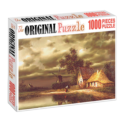 Evening Lakefront 1000 Piece Jigsaw Puzzle Toy For Adults and Kids