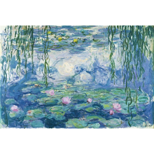 Water Lilies Painting Wooden 1000 Piece Jigsaw Puzzle Toy For Adults and Kids