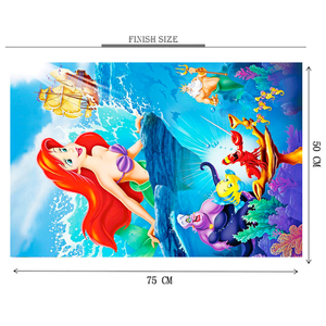 The Little Mermaid Wooden 1000 Piece Jigsaw Puzzle Toy For Adults and Kids