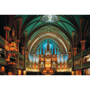 Notre-Dame Basilica of Montreal Wooden 1000 Piece Jigsaw Puzzle Toy For Adults and Kids