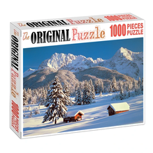 Precious Snowy Landscape Wooden 1000 Piece Jigsaw Puzzle Toy For Adults and Kids