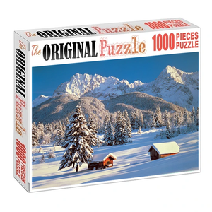 Precious Snowy Landscape Wooden 1000 Piece Jigsaw Puzzle Toy For Adults and Kids