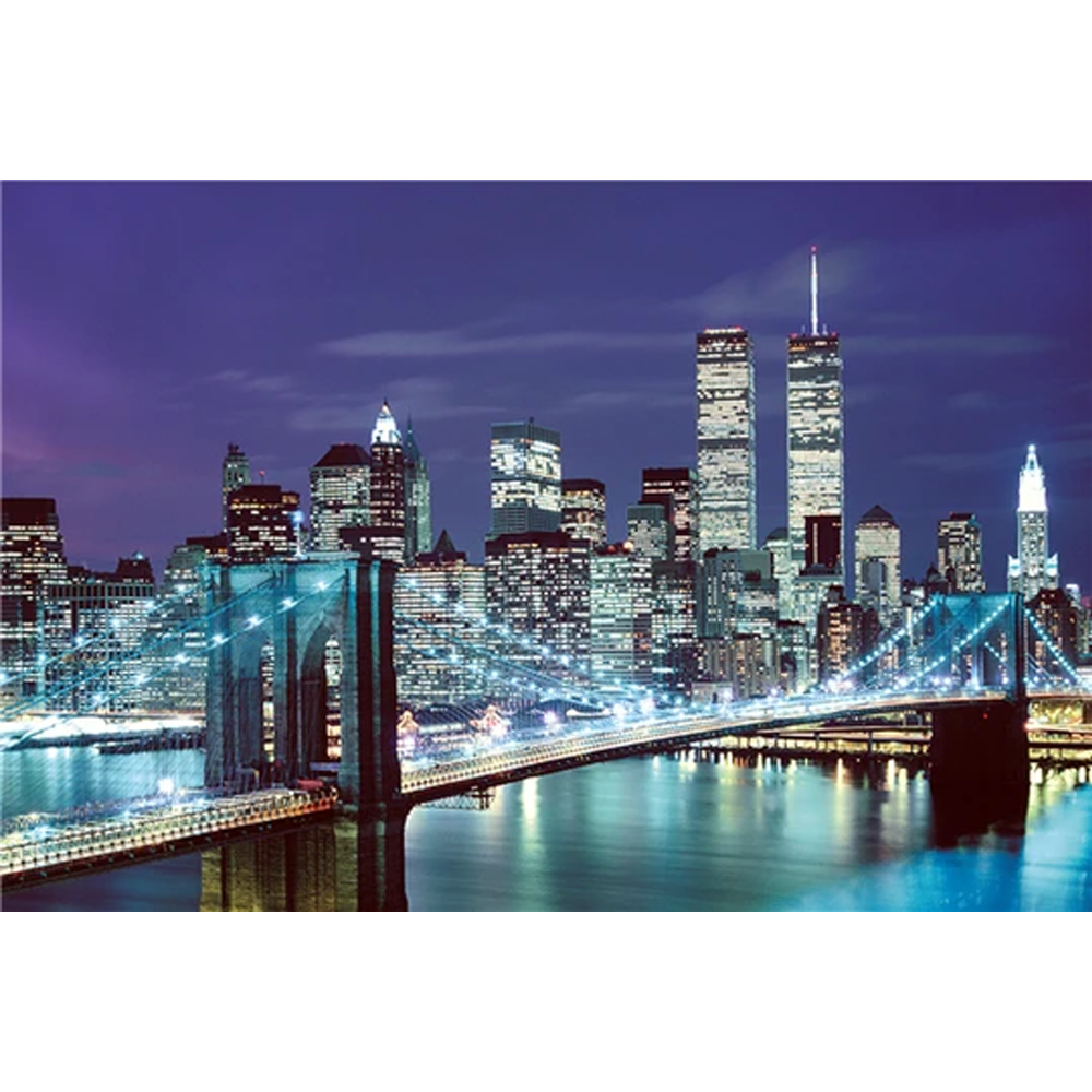 Amazing View of New York At Night Wooden 1000 Piece Jigsaw Puzzle Toy For Adults and Kids