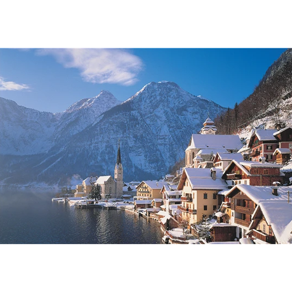 The Beauty Of Hallstatt Wooden 1000 Piece Jigsaw Puzzle Toy For Adults and Kids