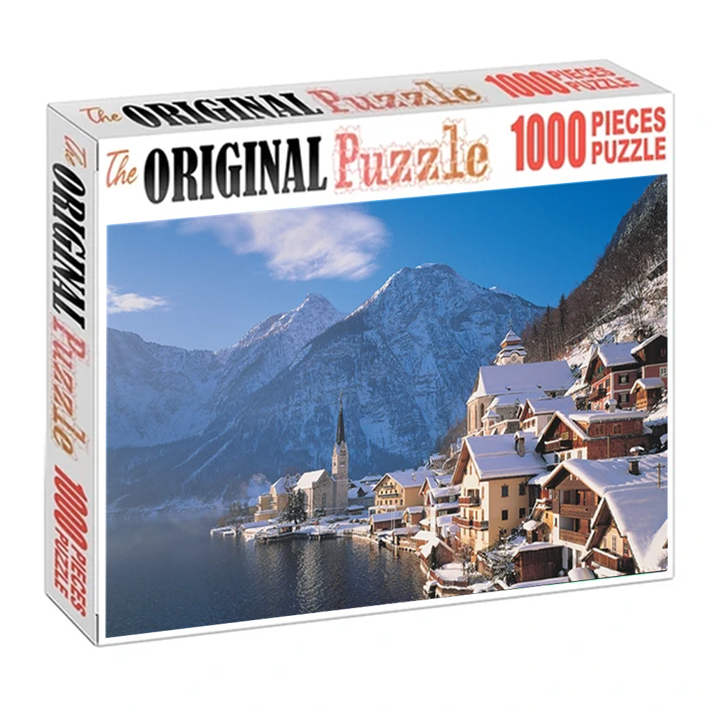 The Beauty Of Hallstatt Wooden 1000 Piece Jigsaw Puzzle Toy For Adults and Kids