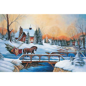 Snow Sleigh 1000 Piece Jigsaw Puzzle Toy For Adults and Kids