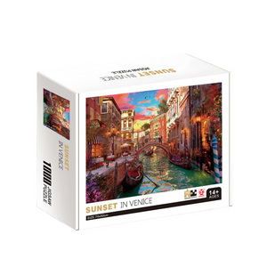 Sunset in Venice Wooden 1000 Piece Jigsaw Puzzle Toy For Adults and Kids