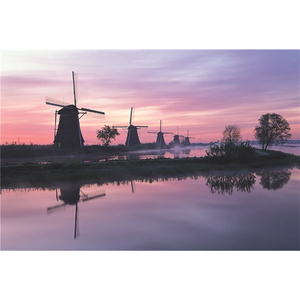 Kinderdijk Windmills Wooden 1000 Piece Jigsaw Puzzle Toy For Adults and Kids